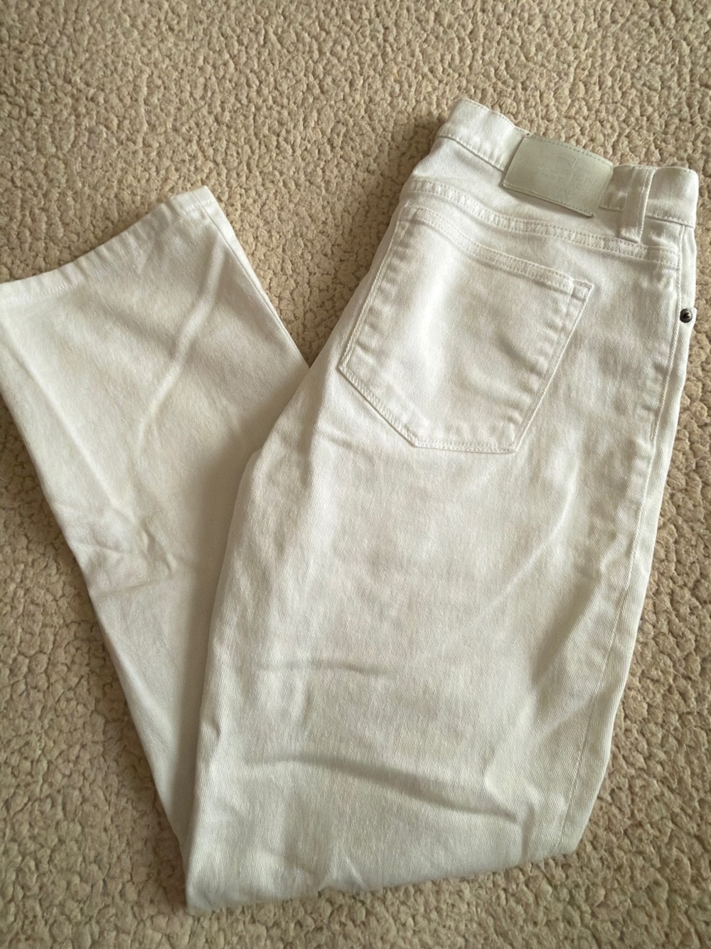 LRL Lauren Ralph Lauren Women’s White classic straight denim Jeans Sz 8